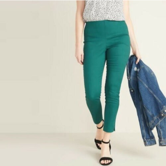 NWT Old Navy Wow Pants High Waist Pull On Canopy Teal Size 6 - Picture 1 of 5